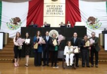 Reconoce Congreso del Estado a cinco mujeres destacadas con la Medalla “Hermila Galindo”